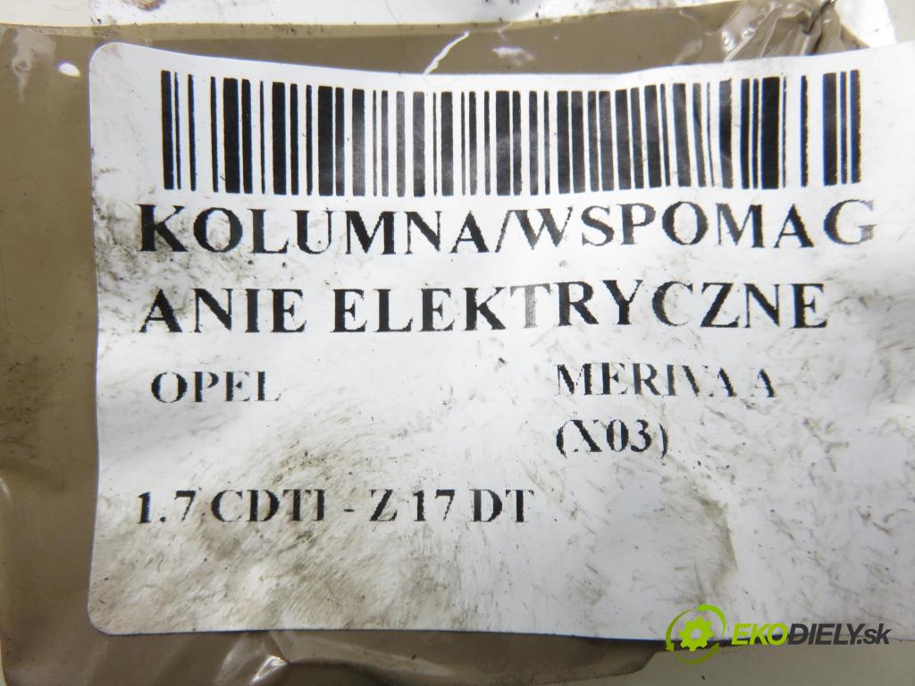 OPEL MERIVA A nadwozie wielkoprzestrzenne (MPV) (X03) HB 2004 74,00 1.7 CDTI 101 - Z 17 DT 1686,00 serv/podporovanie elektrické 26108652 ; 93392692