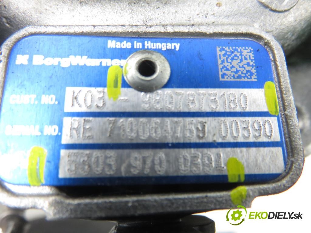 FORD GALAXY III (CK) MINIVAN 2015 110,00 2.0 TDCi 4x4 - T7CJ 1997,00 RYCHLONABÍJEČKA: 9807873180 ; 5303970394 (Kompletní turbodmychadlo)