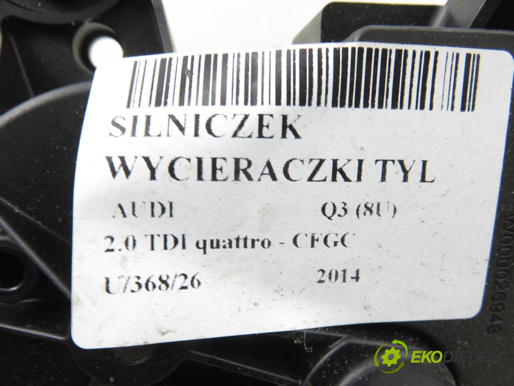 AUDI Q3 (8U) SUV 2014 130,00 2.0 TDI quattro - CFGC 1968,00 motorek stěrače ZADNÍ: 4G9955711C ; W000028032