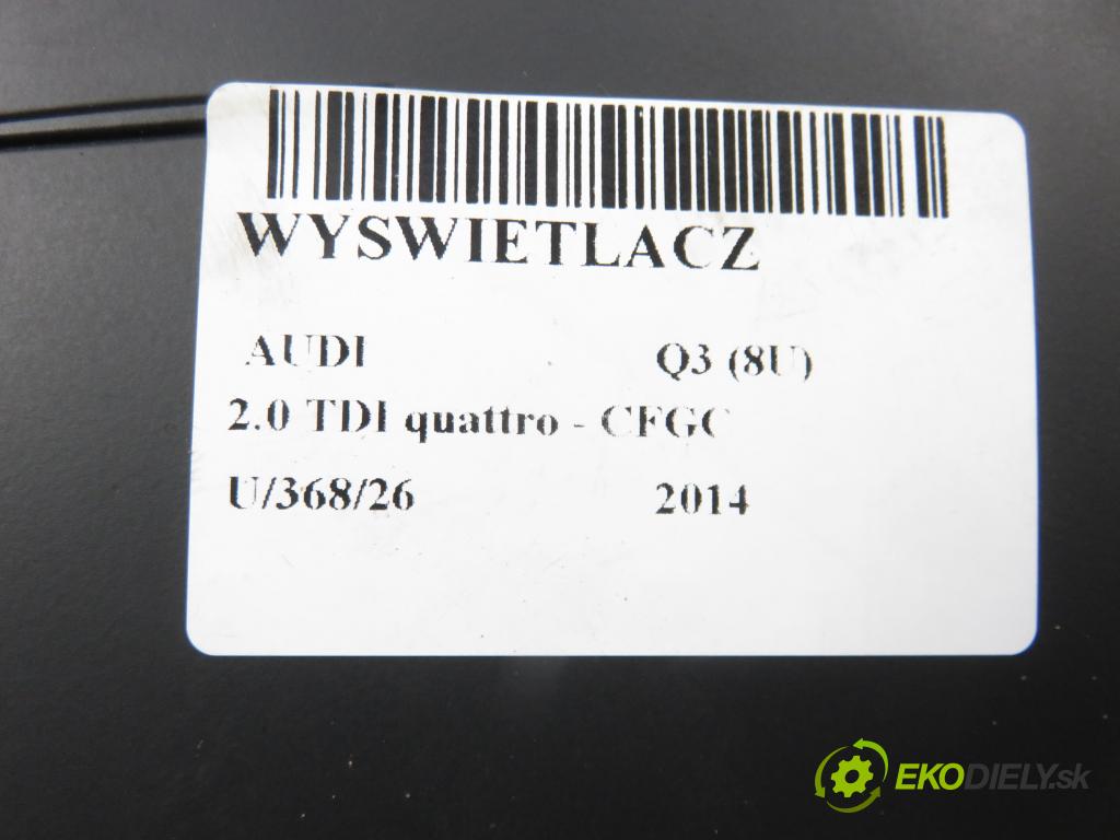 AUDI Q3 (8U) SUV 2014 130,00 2.0 TDI quattro - CFGC 1968,00 ZOBRAZIT: 8U0857273B