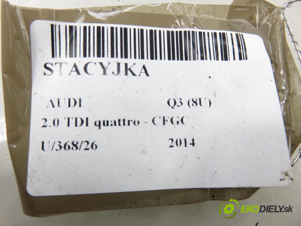 AUDI Q3 (8U) SUV 2014 130,00 2.0 TDI quattro - CFGC 1968,00 spínačka 1K09105851 ; 1K0953527D (Spínací skříňka)