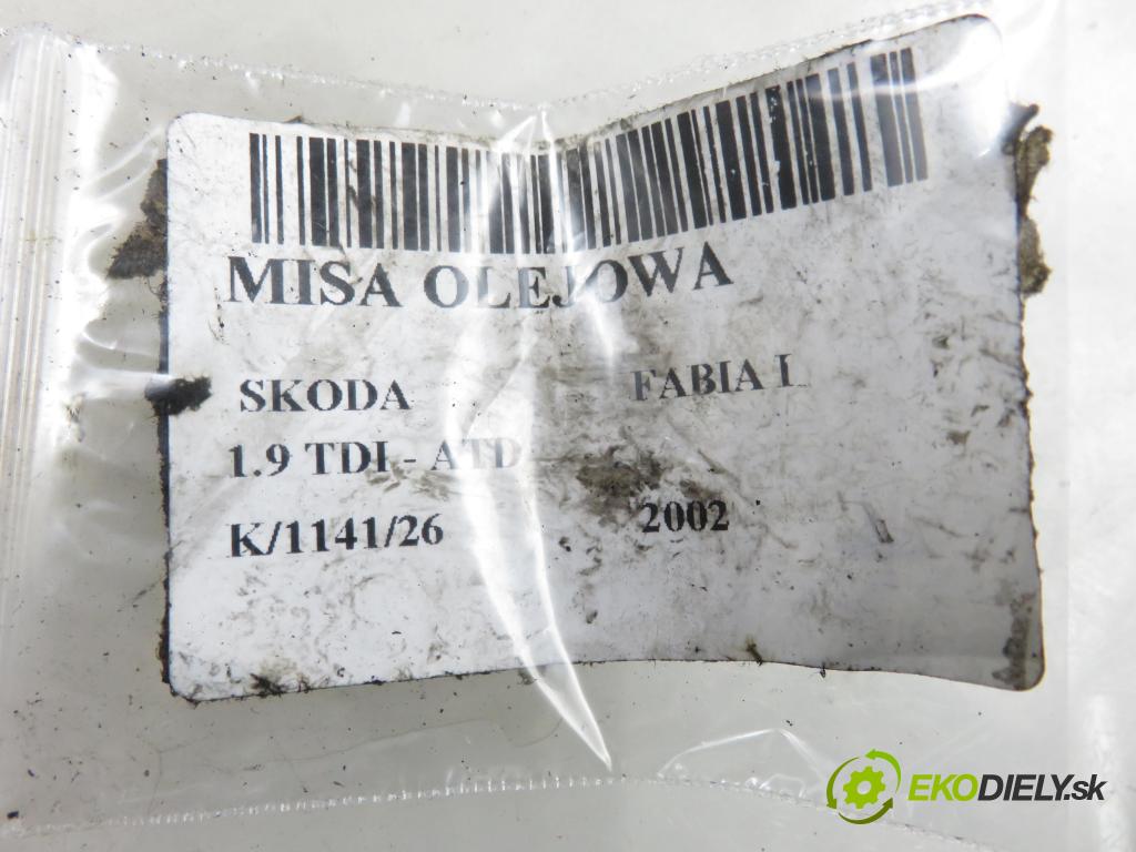 SKODA FABIA I (6Y2) HB 2002 74,00 1.9 TDI PD 100 - ATD 1896,00 vana olejová 038103603N ; 038103603A (Olejová vana)
