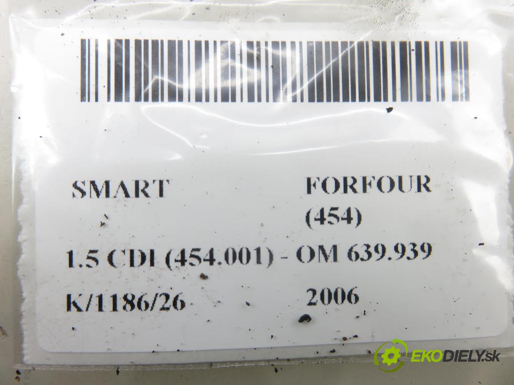 SMART FORFOUR (454) HB 2006 70,00 1.5 CDI (454.001) - OM 639.939 1493,00 Motorček stieračov A4548200008 ; MR957387 ; MS1590107483