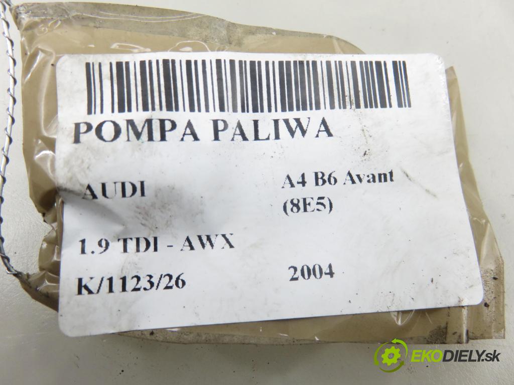 AUDI A4 Avant (8E5, B6) KOMBI 2004 96,00 1.9 TDI - AWX 1896,00 Pumpa paliva 8E0919050D
