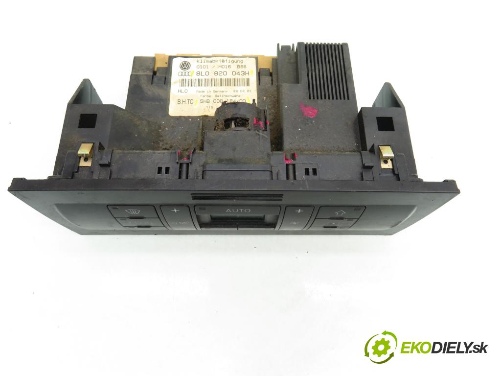 AUDI A3 (8L1) HB 2001 75,00 1.6 8V 102 - BFQ 1595,00 Panel kúrenia KLIMATRONIK 8L0820043H ; 5HB00818400