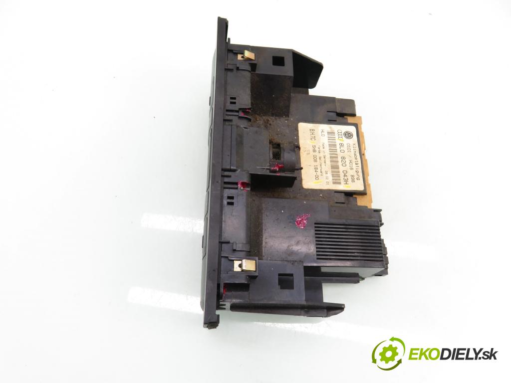 AUDI A3 (8L1) HB 2001 75,00 1.6 8V 102 - BFQ 1595,00 Panel kúrenia KLIMATRONIK 8L0820043H ; 5HB00818400