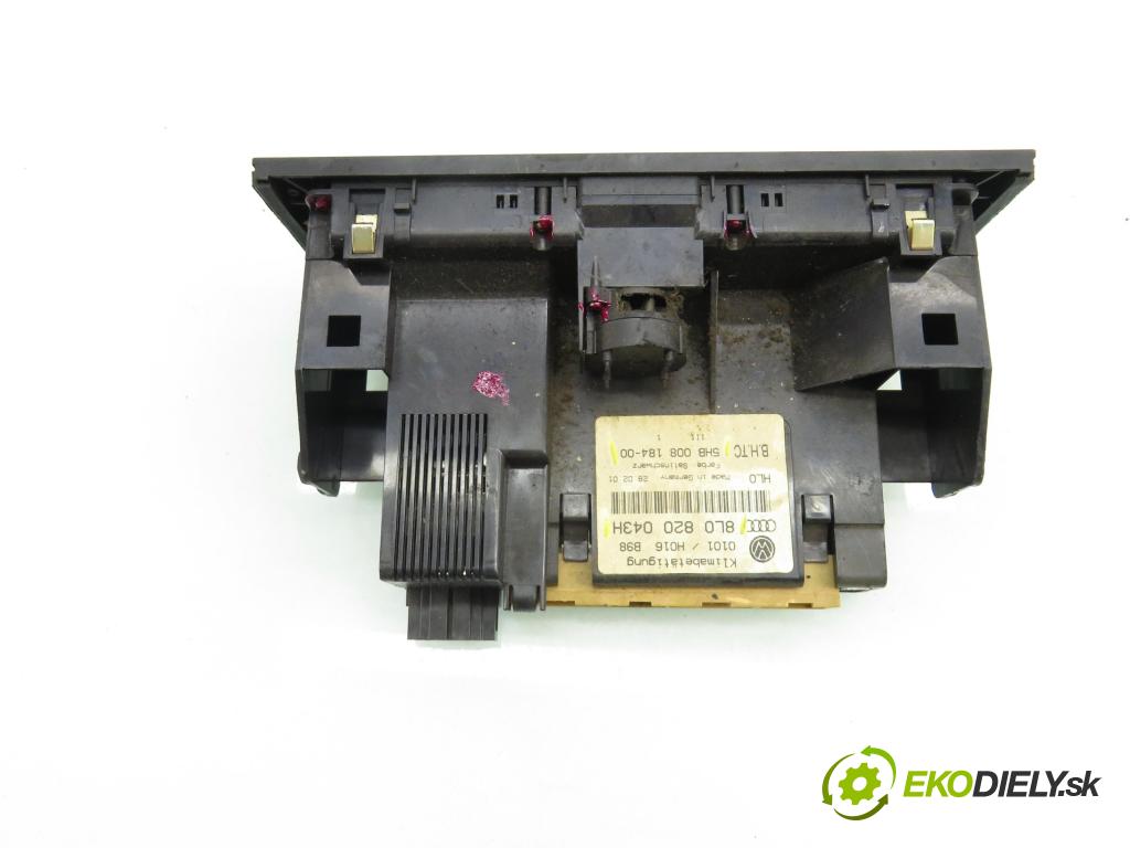 AUDI A3 (8L1) HB 2001 75,00 1.6 8V 102 - BFQ 1595,00 Panel kúrenia KLIMATRONIK 8L0820043H ; 5HB00818400