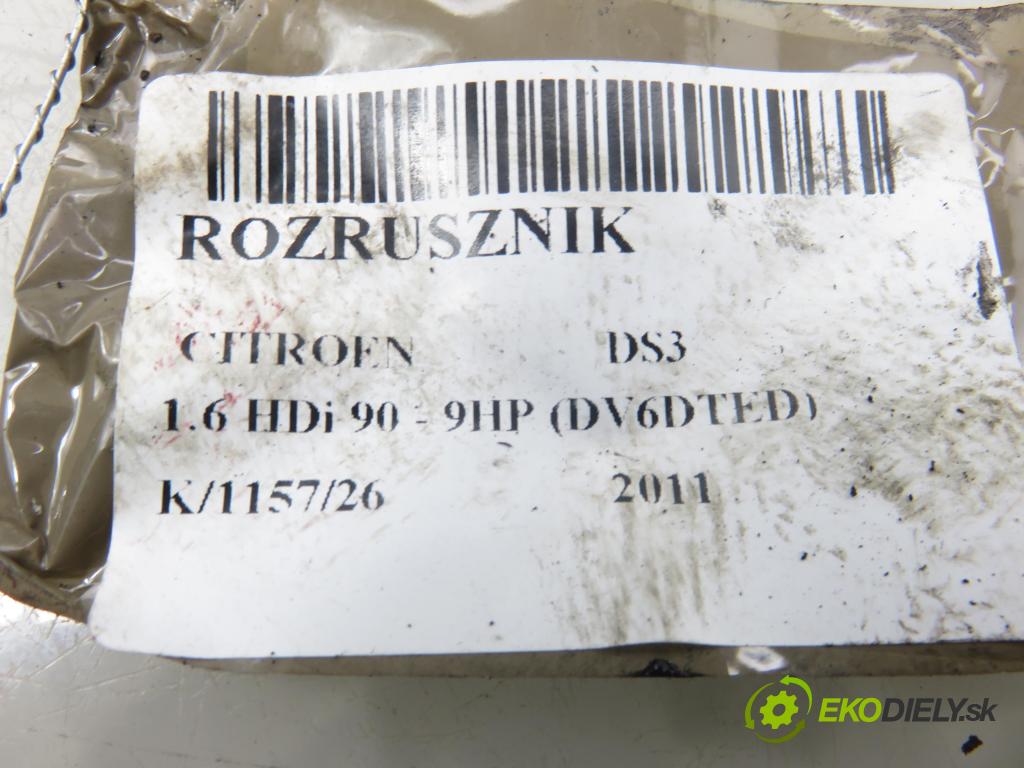 CITROEN DS3 (SA_) HB 2011 68,00 1.6 e-HDi 8V 92 - 9HP 1560,00 Štartér 9662854180 ; TS22E26 (Štartér)