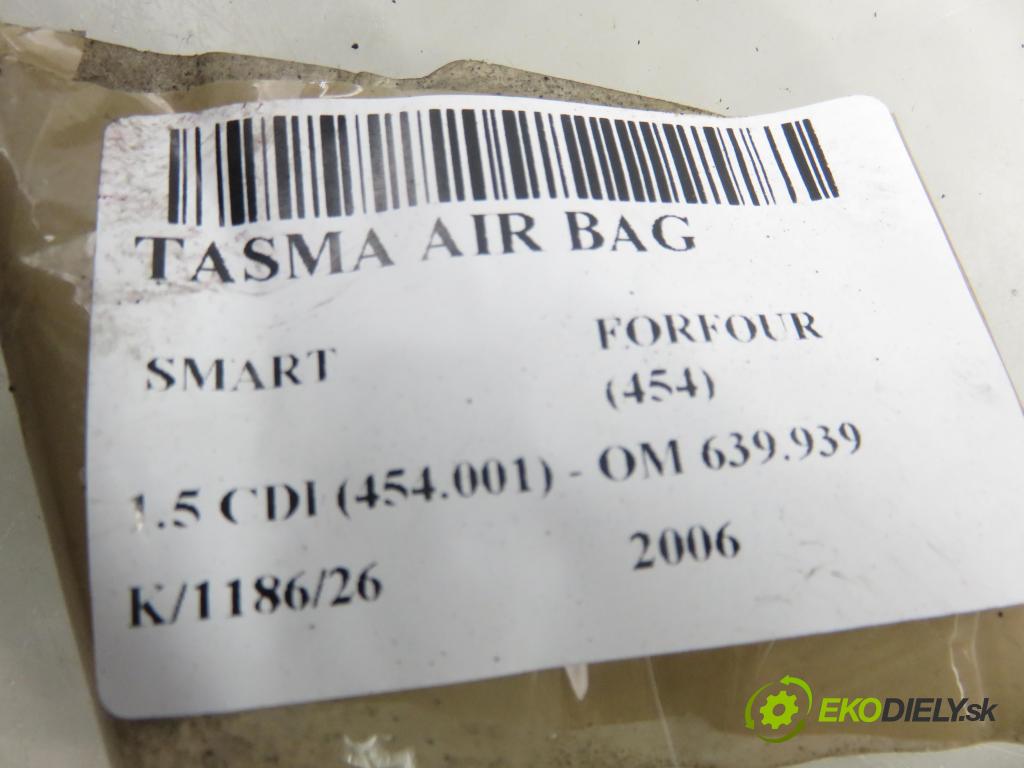 SMART FORFOUR (454) HB 2006 70,00 1.5 CDI 95 1493,00 PÁSKA: air BAG A4545450326 ; MR979369