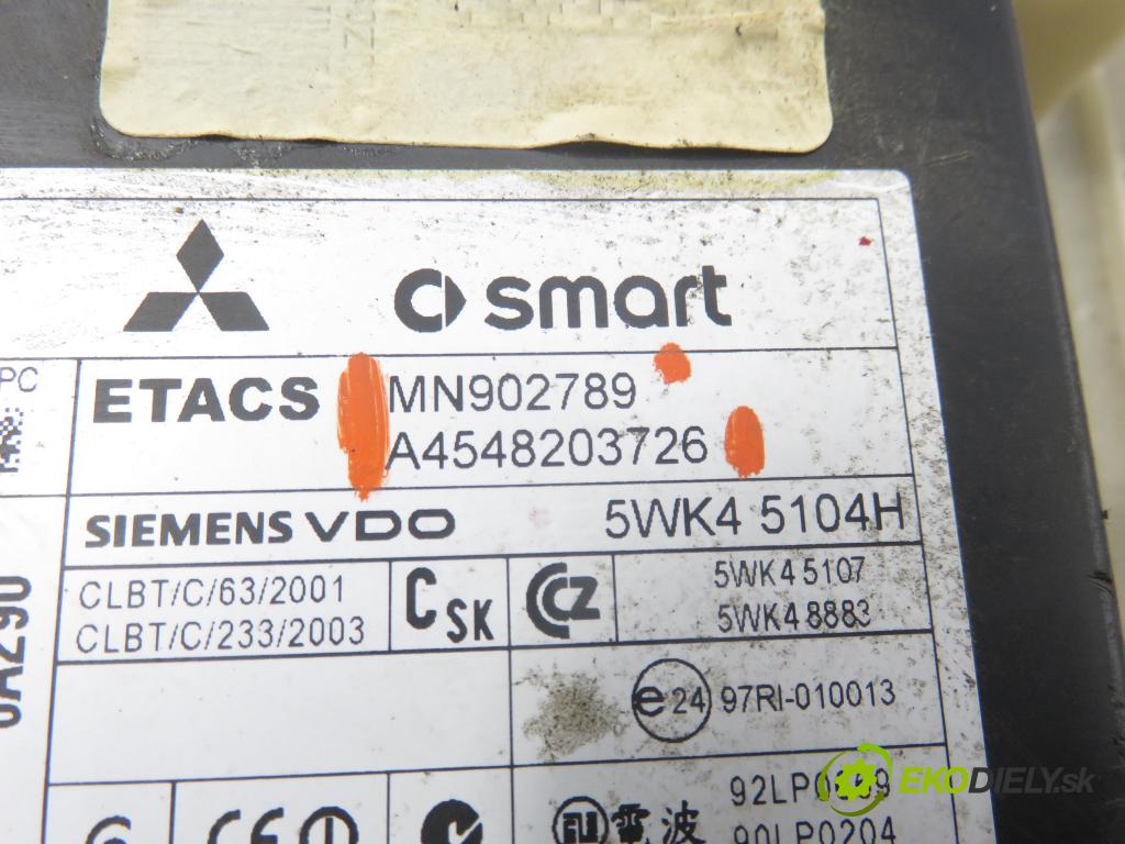 SMART FORFOUR (454) HB 2006 70,00 1.5 CDI (454.001) - OM 639.939 1493,00 MODUL BSI MN902450 ; MN902789 ; A4548203726