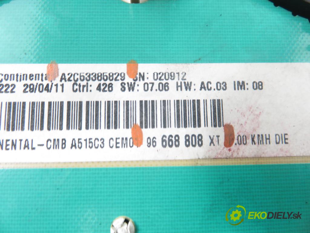 CITROEN DS3 (SA_) HB 2011 68,00 1.6 e-HDi 8V 92 - 9HP  1560,00 Prístrojovka elektrický 96668808XT ; A2C63386829