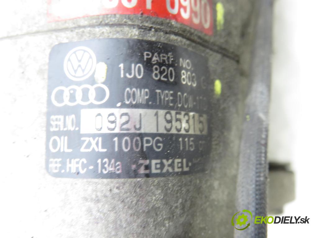 AUDI A3 (8L1) HB 2001 75,00 1.6 - BFQ 1595,00 KOMPRESOR: klimatizácie 1J0820803G ; 5060310990 (Kompresor klimatizácie)