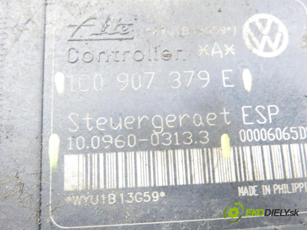 AUDI A3 (8L1) HB 2001 75,00 1.6 8V 102 - BFQ 1595,00 pumpa ABS 1C0907379E ; 10096003133 ; 10020600094 (Pumpa ABS)