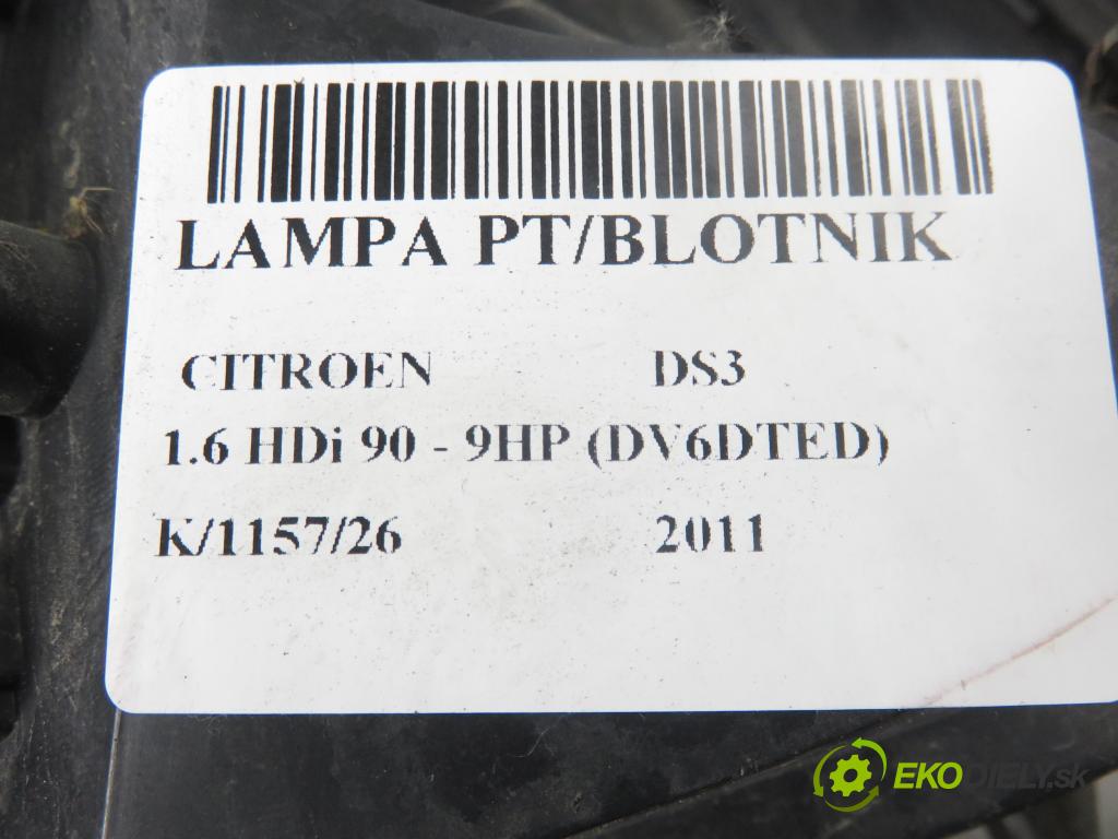 CITROEN DS3 (SA_) HB 2011 68,00 1.6 e-HDi 8V 92 - 9HP  1560,00 Svetlo pravé zadné 9676973380 ; VP9PPX13404AX