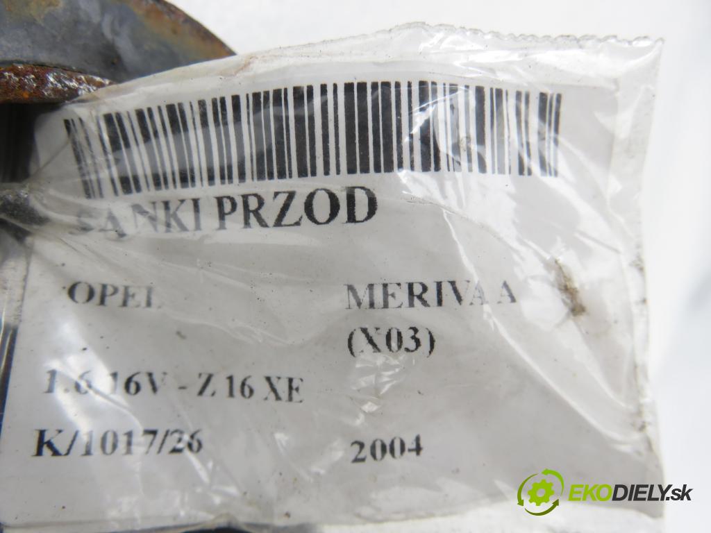 OPEL MERIVA A nadwozie wielkoprzestrzenne (MPV) (X03) HB 2004 74,00 1.6 16V - Z 16 XE 1598,00 predný