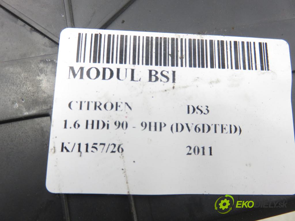 CITROEN DS3 (SA_) HB 2011 68,00 1.6 e-HDi 8V 92 - 9HP  1560,00 MODUL BSI 9666951980