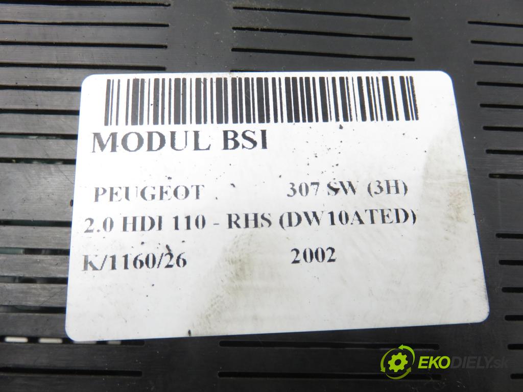 PEUGEOT 307 SW (3H) KOMBI 2002 79,00 2.0 HDI 110 - RHS 1997,00 MODUL BSI 9644098280 ; 9636760580F