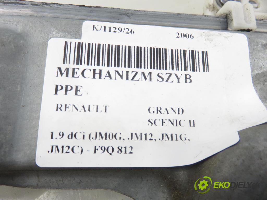 RENAULT GRAND SCENIC II (JM0/1_) HB 2006 88,00 1.9 dCi (JM0G, JM12, JM1G, JM2C) - F9Q 812 1870,00 Mechanizmus okien 440726H1