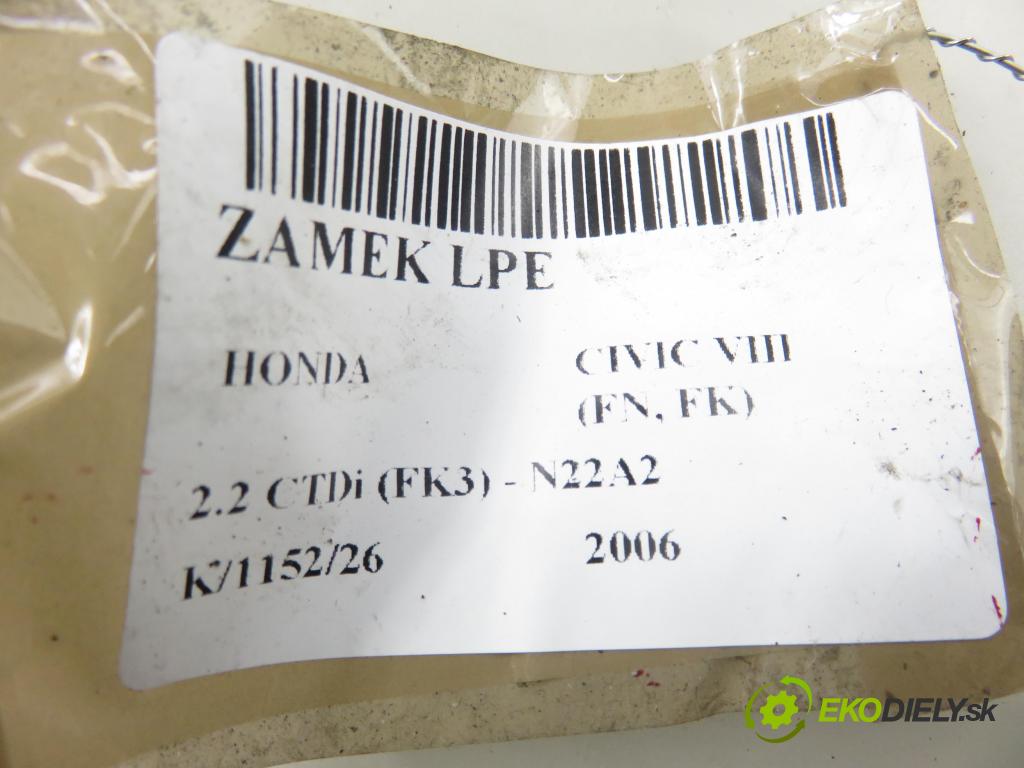 HONDA CIVIC VIII (FN, FK) HB 2006 103,00 2.2 CTDi (FK3) 140 - N22A2 2204,00 zámok 72151SMGG0