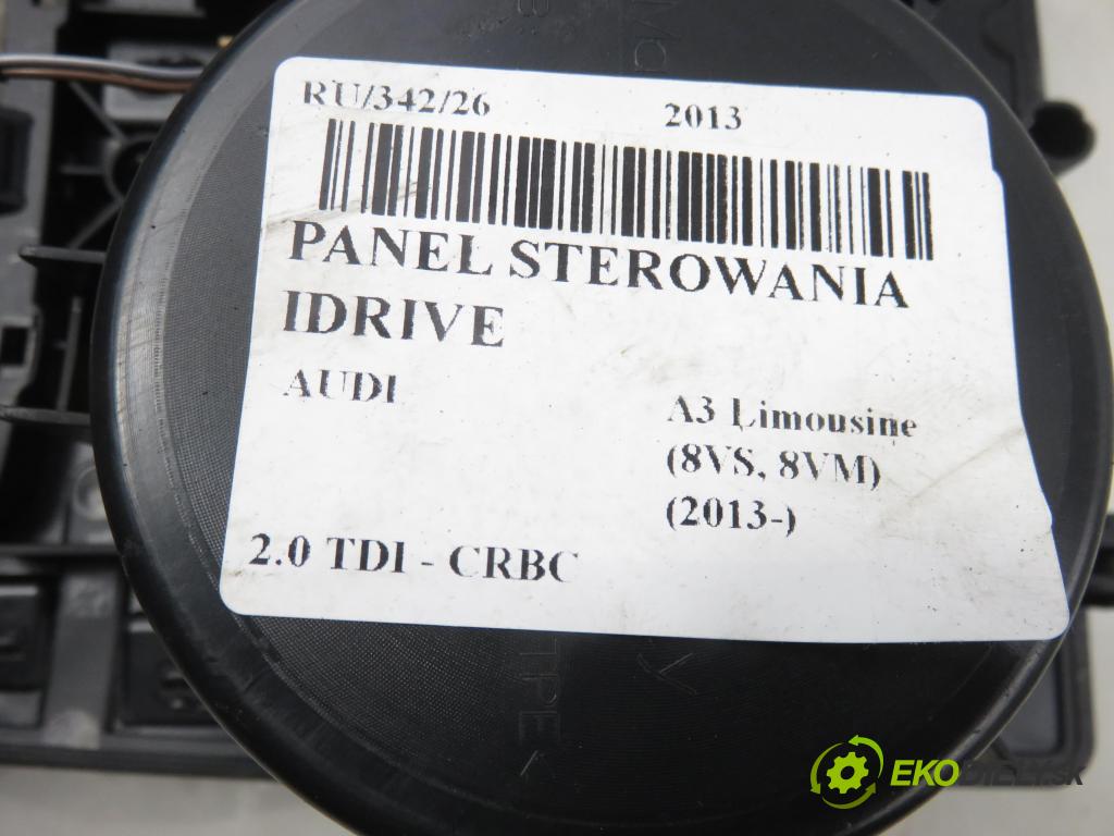 AUDI A3 Limousine (8VS, 8VM) SEDAN 2013 110,00 2.0 TDI - CRBC 1968,00 Panel ovládaní IDRIVE 8V0919614S ; 8V1864261C