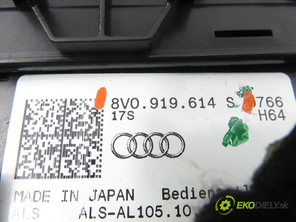 AUDI A3 Limousine (8VS, 8VM) SEDAN 2013 110,00 2.0 TDI - CRBC 1968,00 Panel ovládaní IDRIVE 8V0919614S ; 8V1864261C