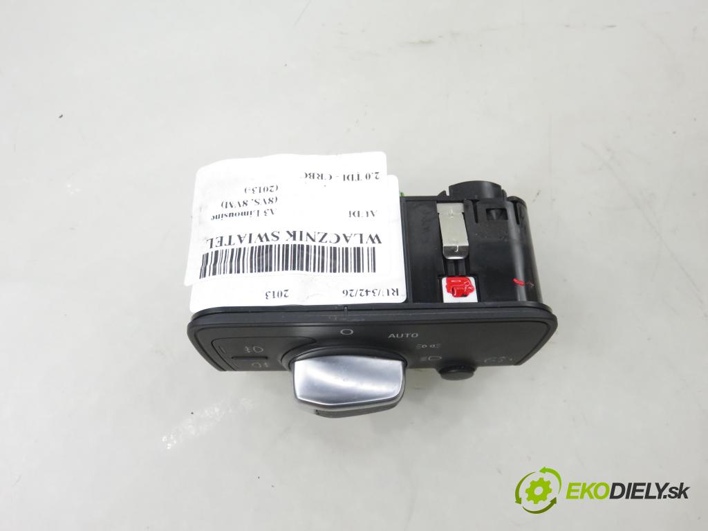 AUDI A3 Limousine (8VS, 8VM) SEDAN 2013 110,00 2.0 TDI - CRBC 1968,00 prepínač svetlá 8V0941531L