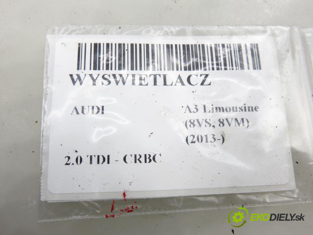 AUDI A3 Limousine (8VS, 8VM) SEDAN 2013 110,00 2.0 TDI - CRBC 1968,00 ZOBRAZIT: 8V0857273N