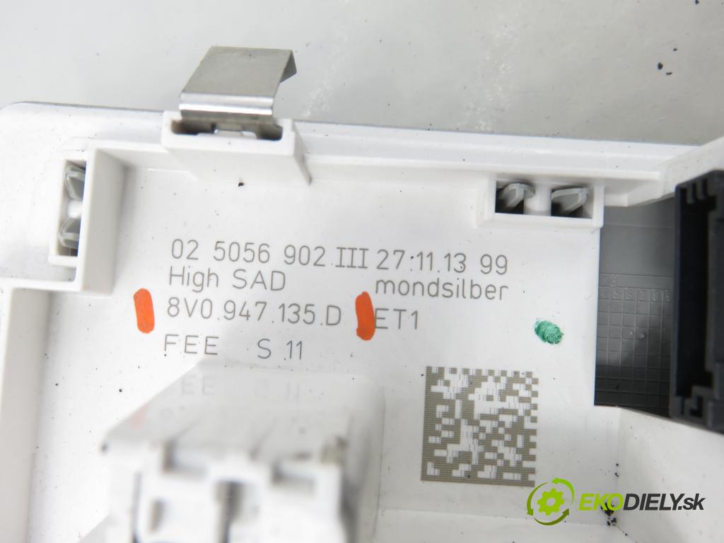 AUDI A3 Limousine (8VS, 8VM) SEDAN 2013 110,00 2.0 TDI - CRBC 1968,00 osvetlenie kabína 8V0947135D