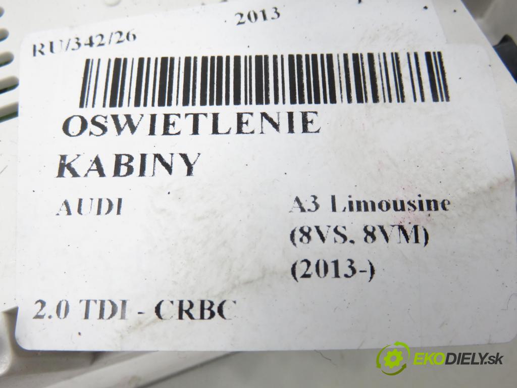 AUDI A3 Limousine (8VS, 8VM) SEDAN 2013 110,00 2.0 TDI - CRBC 1968,00 osvetlenie kabína 8V0947135D