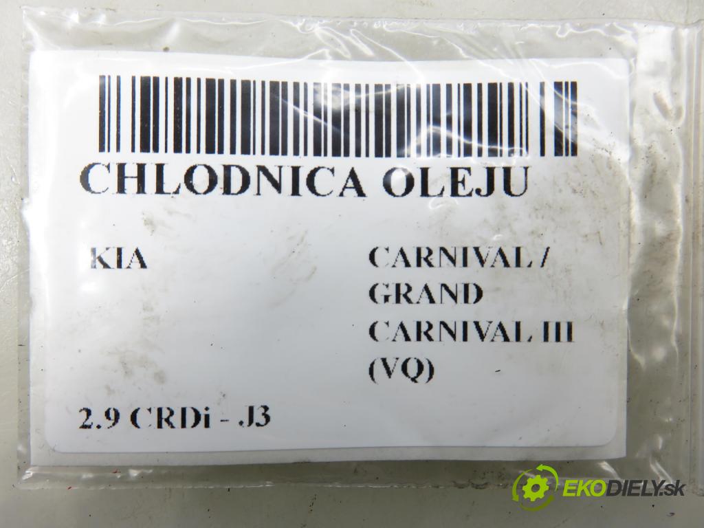 KIA CARNIVAL / GRAND CARNIVAL III (VQ) MINIVAN 2007 136,00 2.9 CRDi CR - J3 2902,00 Obal filtra oleja  (Obal olejového filtra)