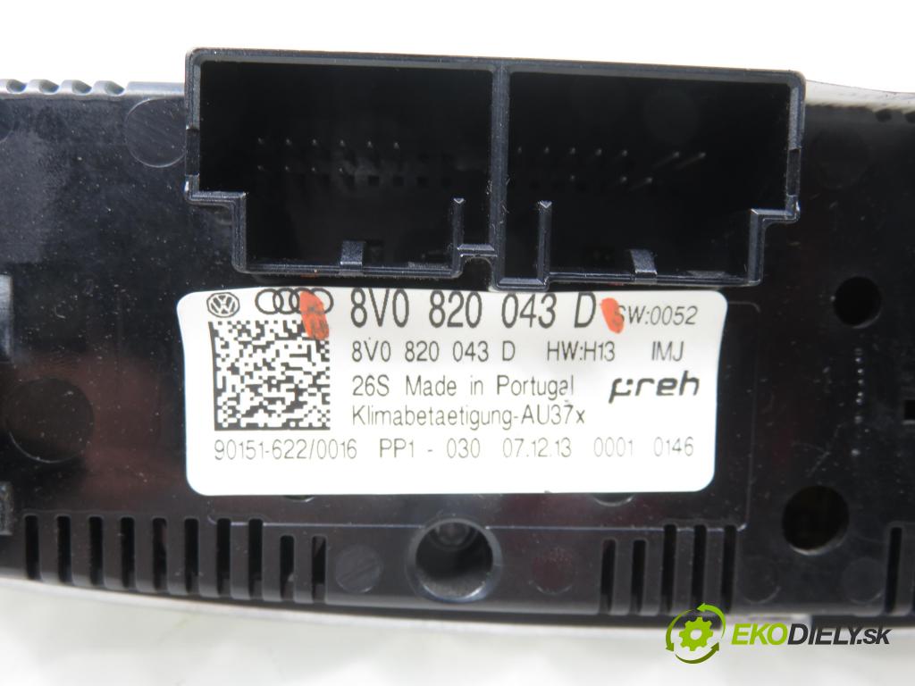 AUDI A3 Limousine (8VS, 8VM) SEDAN 2013 110,00 2.0 TDI - CRBC 1968,00 Panel topení KLIMATRONIK 8V0820043D