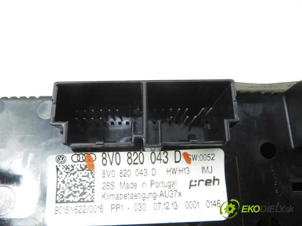 AUDI A3 Limousine (8VS, 8VM) SEDAN 2013 110,00 2.0 TDI - CRBC 1968,00 Panel topení KLIMATRONIK 8V0820043D