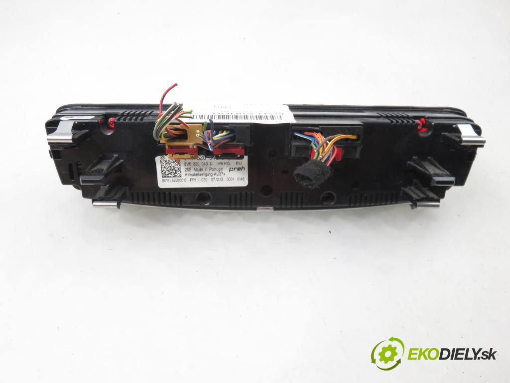 AUDI A3 Limousine (8VS, 8VM) SEDAN 2013 110,00 2.0 TDI - CRBC 1968,00 Panel topení KLIMATRONIK 8V0820043D
