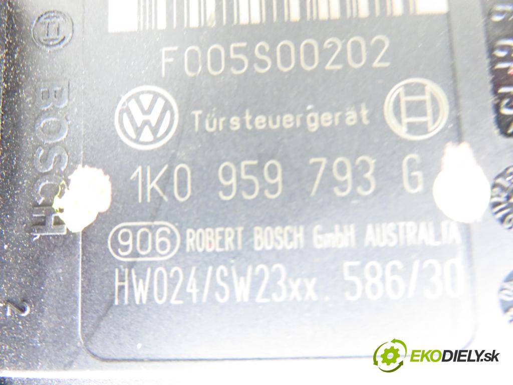 VW TOURAN (1T1, 1T2) MINIVAN 2005 77,00 1.9 TDI - BLS 1896,00 mechanismus oken 1T1837729AG ; 1K0959793G