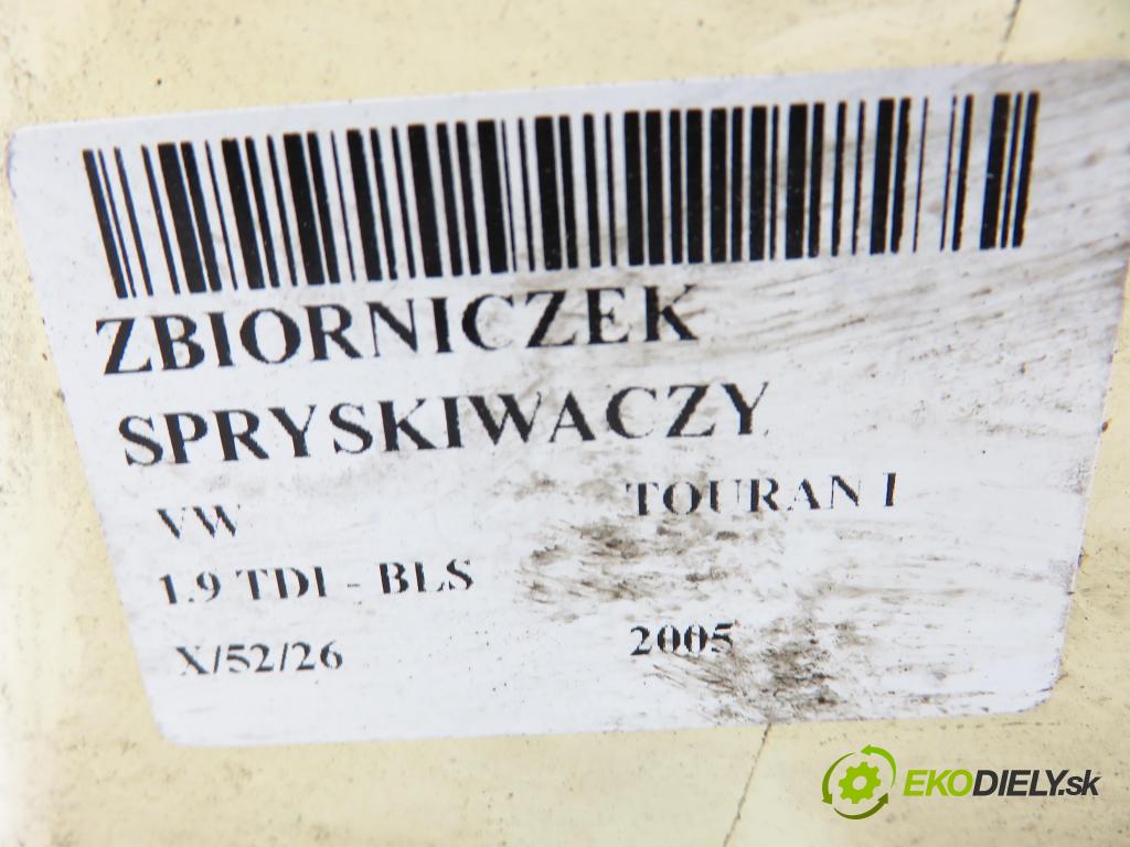 VW TOURAN (1T1, 1T2) MINIVAN 2005 77,00 1.9 TDI - BLS 1896,00 nádržka ostřikovačů 1T0955453C ; 1T0955453D ; 1T0955453E (Klika dveří ostatní)