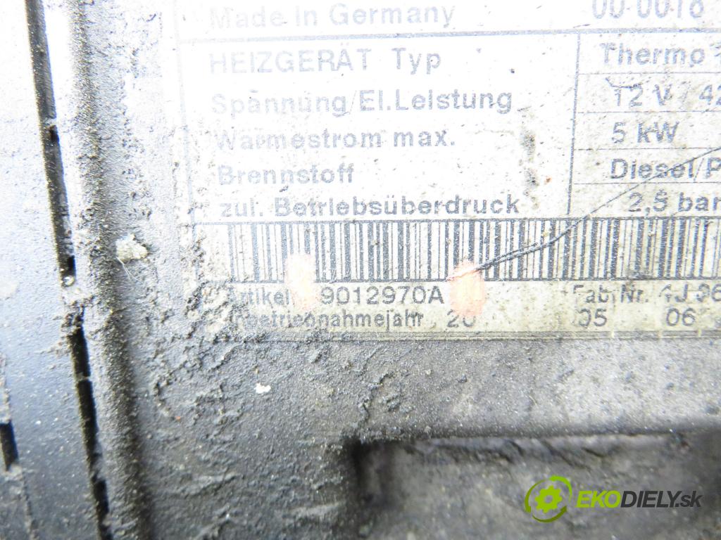 VW TOURAN (1T1, 1T2) MINIVAN 2005 77,00 1.9 TDI - BLS 1896,00 Webasto 9012970A (Webasto (nezávislé topení))