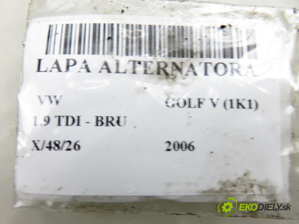 VW GOLF V (1K1) HB 2006 66,00 1.9 TDI PD 90 - BRU 1896,00 uchycení alternátora 038903143AF ; 03G903315C