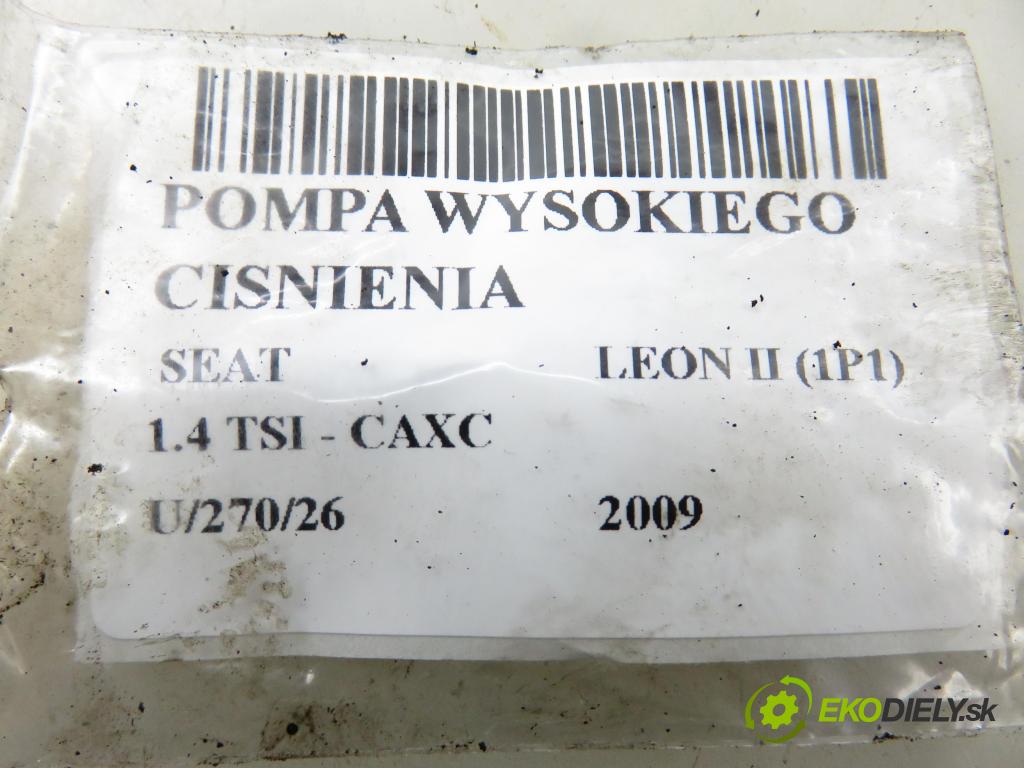 SEAT LEON (1P1) HB 2009 92,00 1.4 TSI - CAXC 1390,00 Pumpa vysokého tlaku 03C127026D