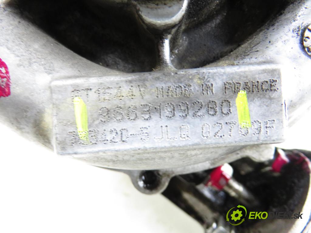 PEUGEOT 307 (3A/C) HB 2007 80,00 1.6 HDi 110 - 9HZ (DV6TED4) 1560,00 RYCHLONABÍJEČKA: 9663199280 ; V7757564580 (Kompletní turbodmychadlo)