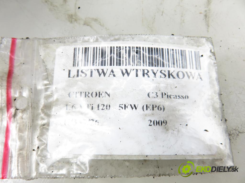 CITROEN C3 Picasso MINIVAN 2009 88,00 1.6 VTi 120 - 5FW (EP6) 1598,00 lišta vstřikovací V752817680 ; V7757564580 (Vstřikovací lišta)