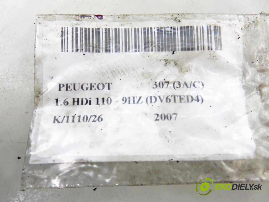 PEUGEOT 307 (3A/C) HB 2007 80,00 1.6 HDi 110 1560,00 vstřikovač 0445110297 (Vstřikovač paliva)