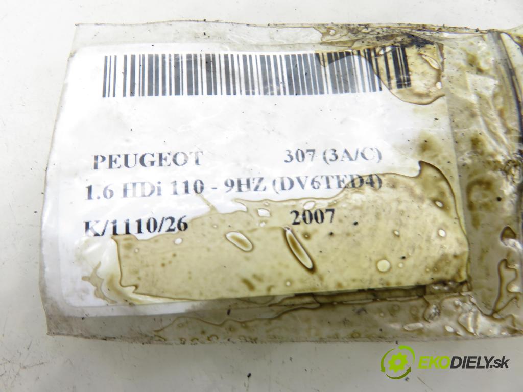 PEUGEOT 307 (3A/C) HB 2007 80,00 1.6 HDi 110 1560,00 vstřikovač 0445110297 (Vstřikovač paliva)