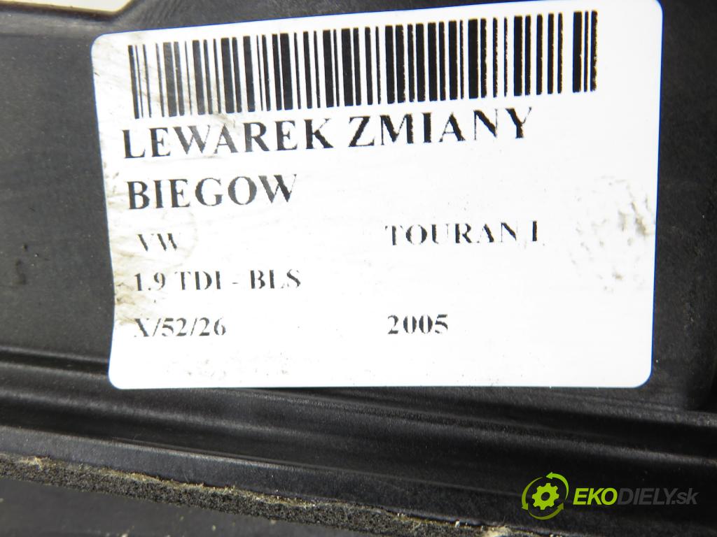 VW TOURAN (1T1, 1T2) MINIVAN 2005 77,00 1.9 TDI - BLS 1896,00 ZVEDÁK: 1T1713025J