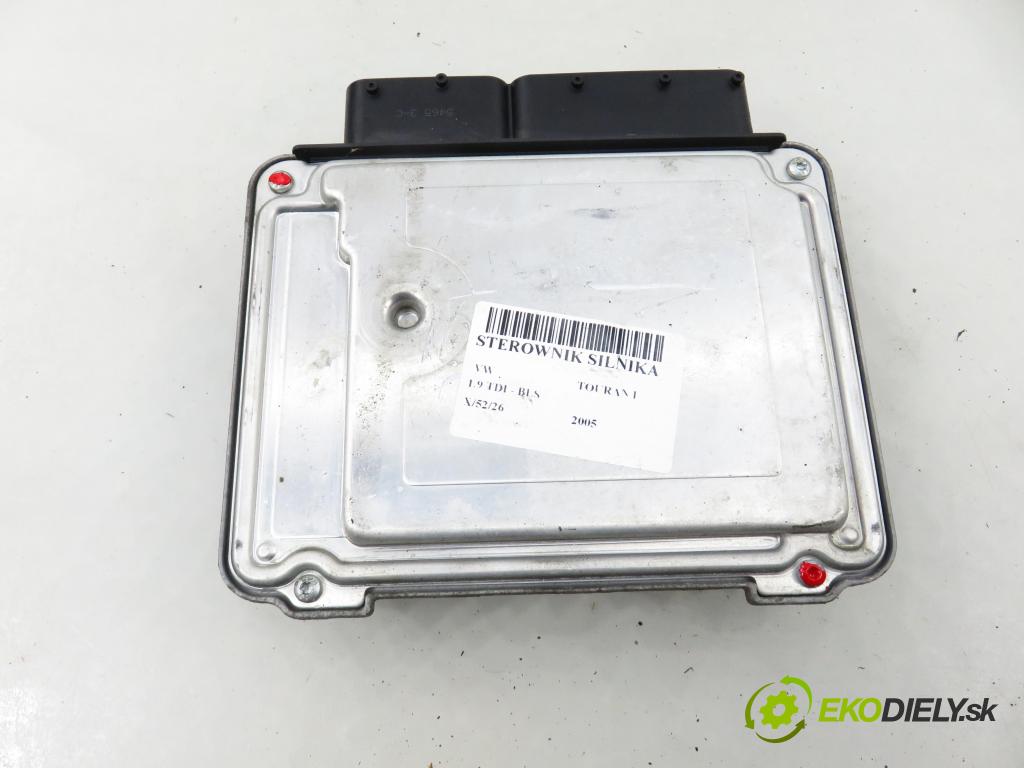 VW TOURAN (1T1, 1T2) MINIVAN 2005 77,00 1.9 TDI - BLS 1896,00 Riadiaca jednotka Motor 0281012737 ; 03G906021DM