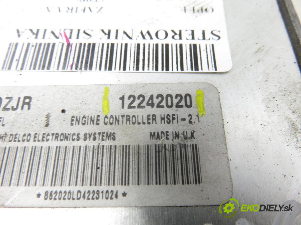 OPEL ZAFIRA A Nadwozie Wielkopojemne (MPV) (T98)  MINIVAN 2004 74,00 1.6 16V - Z 16 XE 1598,00 Riadiaca jednotka Motor 12242020