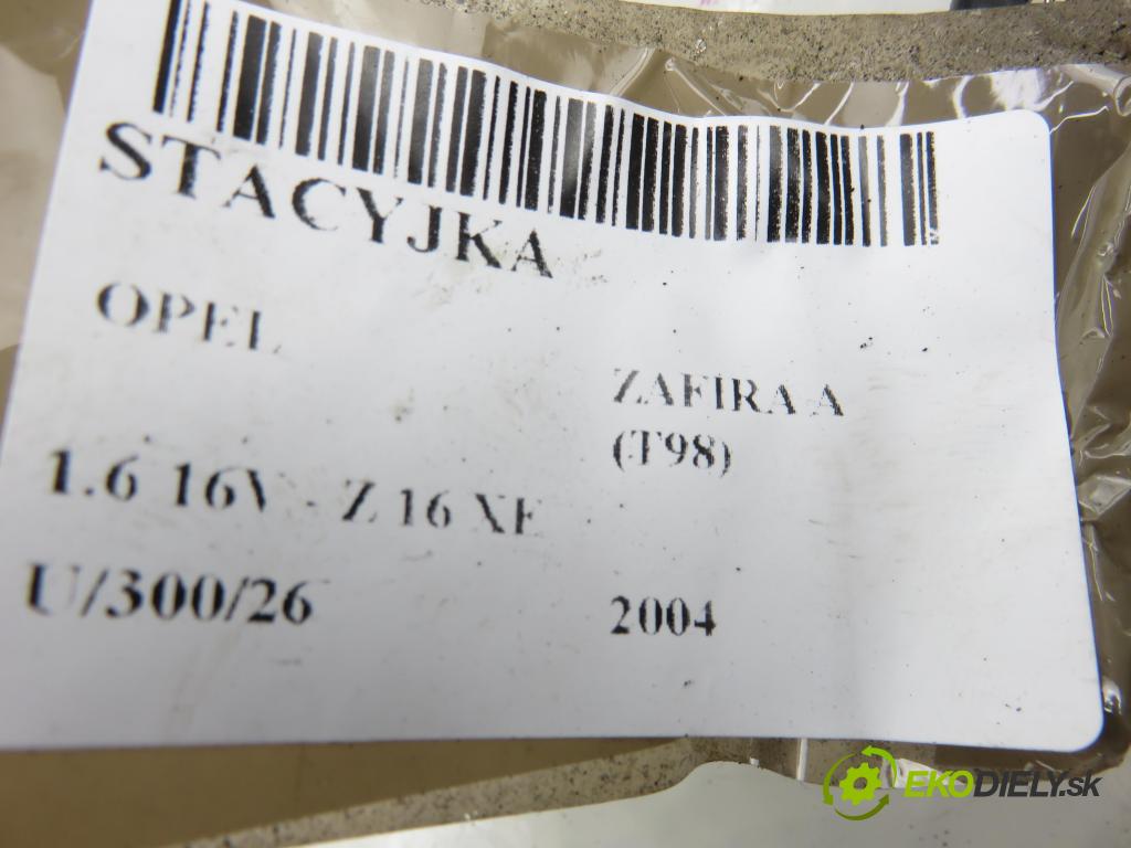 OPEL ZAFIRA A Nadwozie Wielkopojemne (MPV) (T98)  MINIVAN 2004 74,00 1.6 16V - Z 16 XE 1598,00 spínačka 90589389 ; 5WK4763 ; 24445098 (Spínací skříňka)