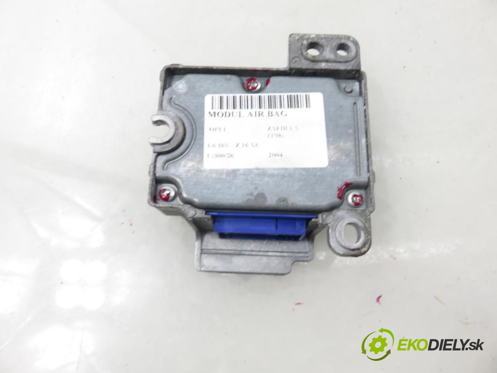 OPEL ZAFIRA A Nadwozie Wielkopojemne (MPV) (T98)  MINIVAN 2004 74,00 1.6 16V - Z 16 XE 1598,00 MODUL air BAG 09229303BG ; 5WK42926
