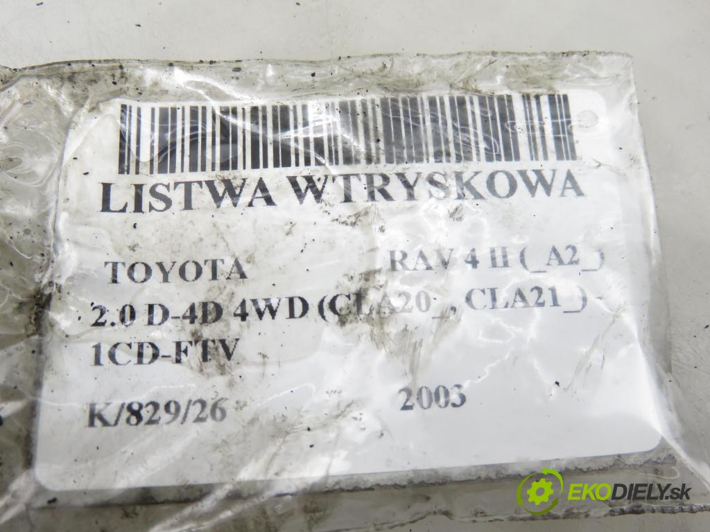 TOYOTA RAV 4 II (_A2_) SUV 2003 85,00 2.0 D-4D 4WD 116 - 1CD-FTV 1995,00 lišta vstřikovací 8945812020 (Vstřikovací lišta)