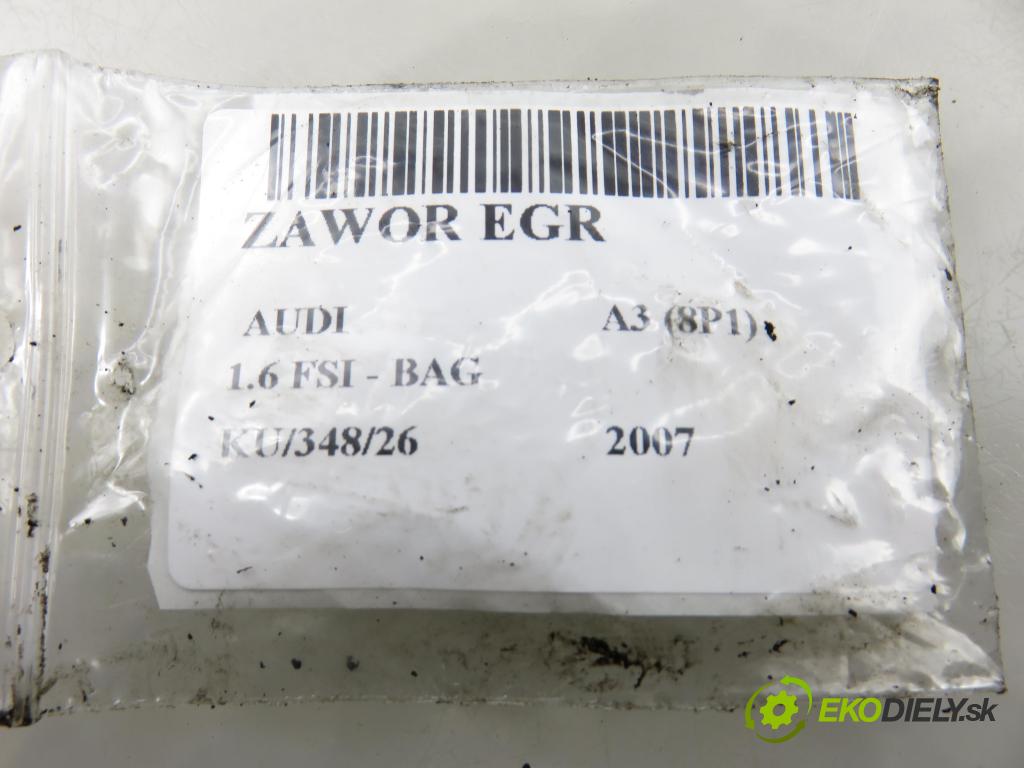 AUDI A3 (8P1) HB 2007 85,00 1.6 FSI - BAG 1598,00 VENTIL: EGR 0892432
