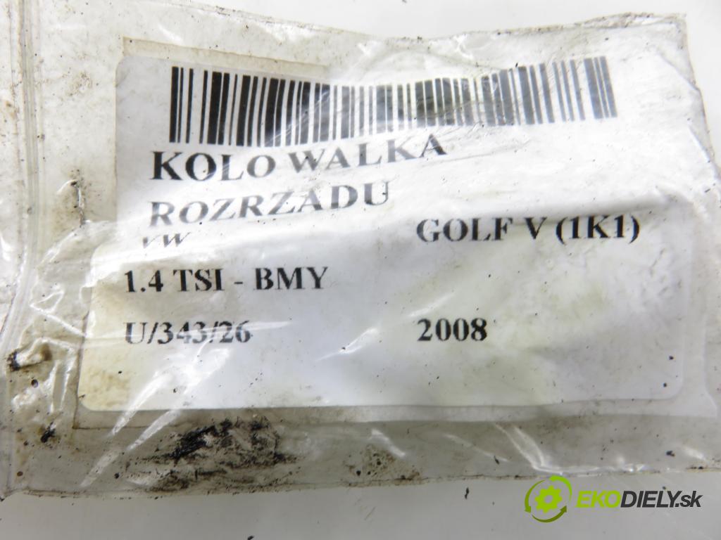 VW GOLF V (1K1) HB 2008 103,00 1.4 TSI 140 - BMY 1390,00 Koleso vačky Vačkový hriadeľ: 03C109088B ; HU2298000322